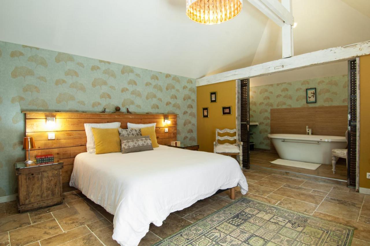 Bed and Breakfast Domaine Du Lieu Des Brocs - Country Club Brucourt Exterior foto